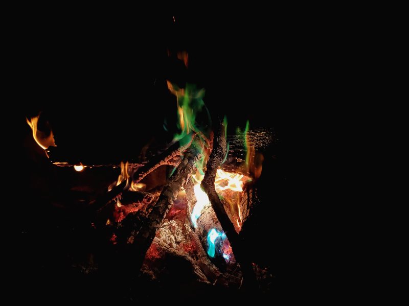 Multi-color campfire