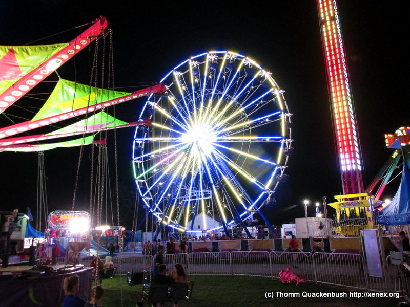 Dutchess County Fair at night