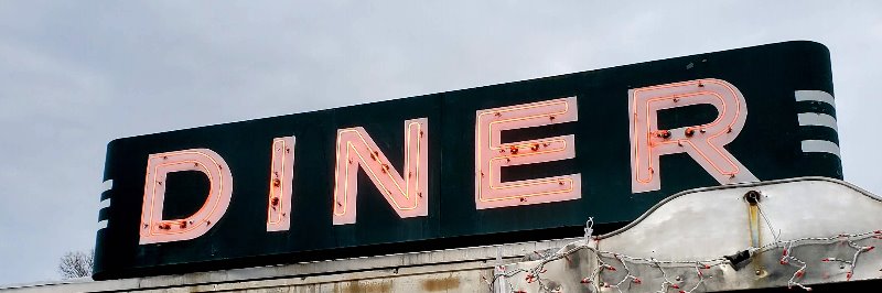 A diner sign