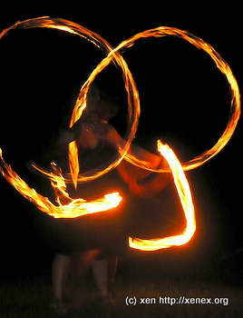 Fire dancing