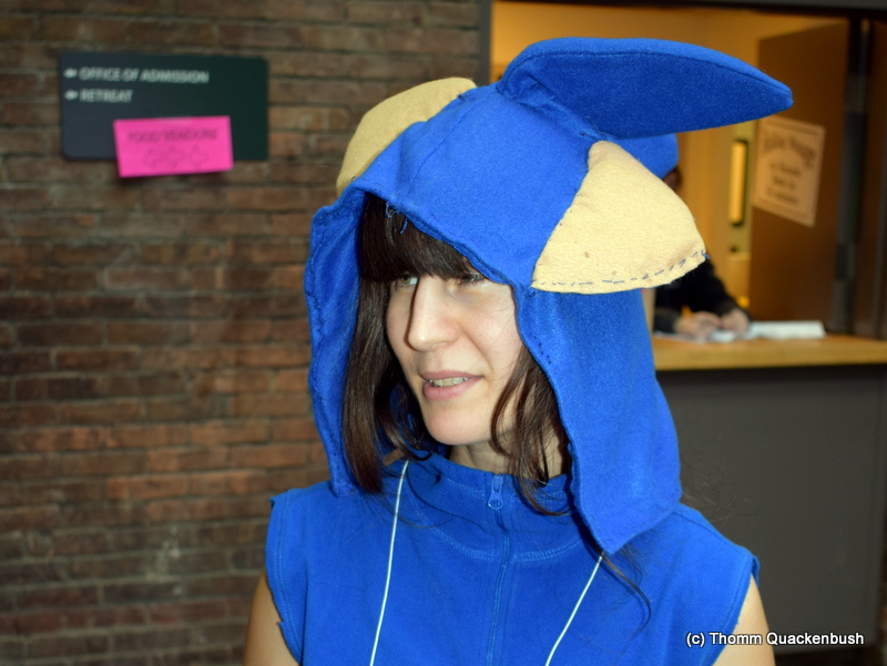 Kristina as Sonic the Hedgehog