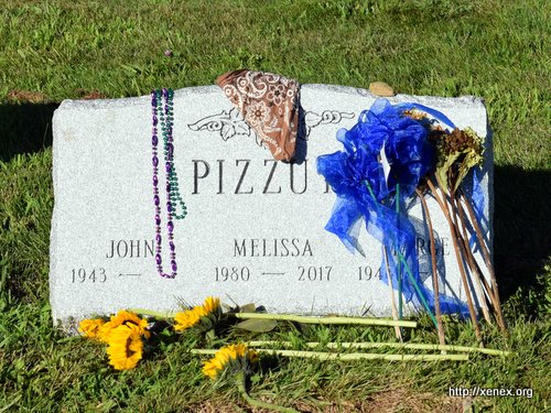 Melissa's grave